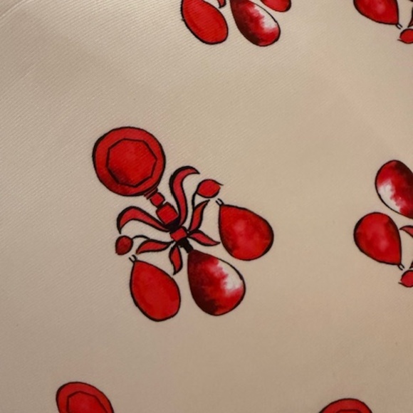 EMILIA WICKSTEAD Lorinda Printed Faille Midi Skirt In Pink and Red BNWT Size 4 - Picture 8 of 14